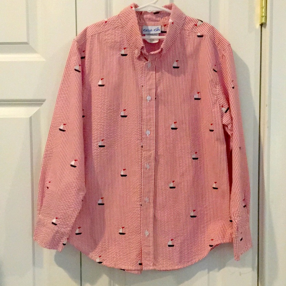 Kelly’s Kids Boys Seersucker Shirt